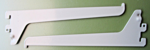Almond shelving brackets - almond,
