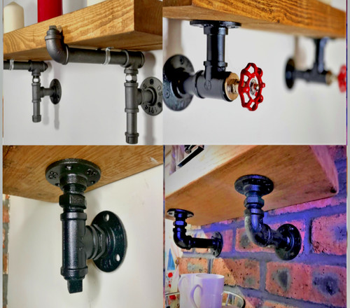 Pairs shelf pipe - pipe, brackets