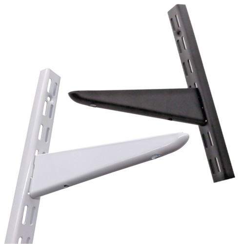 Twin slot shelving white black - twin,