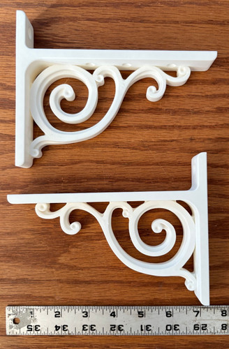 Decorative white shelving - 2,