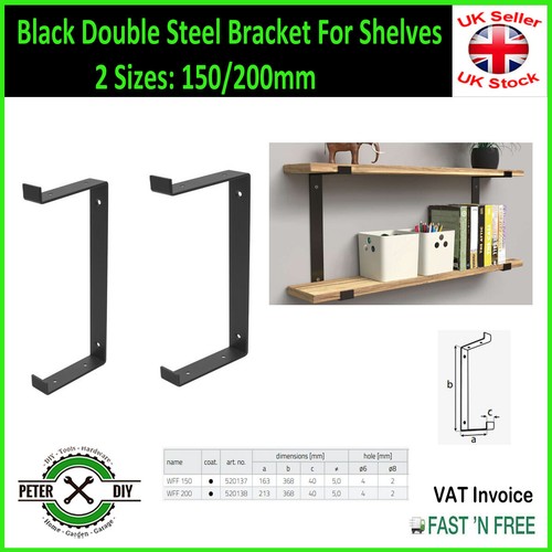 Black heavy duty double steel - heavy,