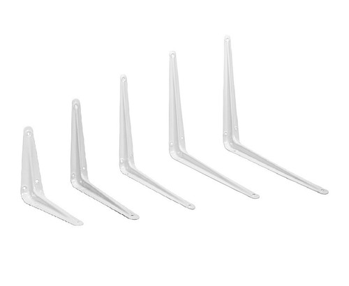 Metal shelf bracket white - metal,
